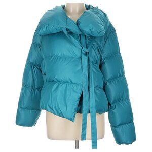 BACON Down Blue Puffa Jacket Teal size Large